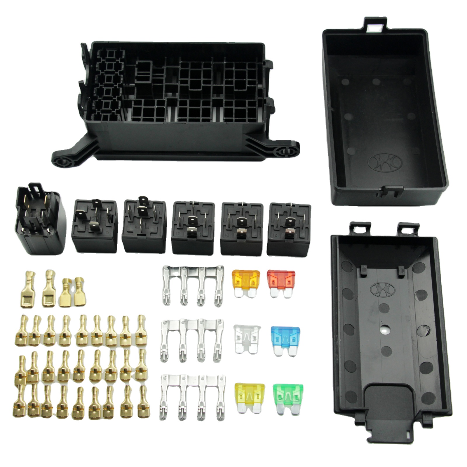 6 Relay Block Holders 5 Road for Auto Car Truck Marine Boat ATV 10V 40A Fuse Box