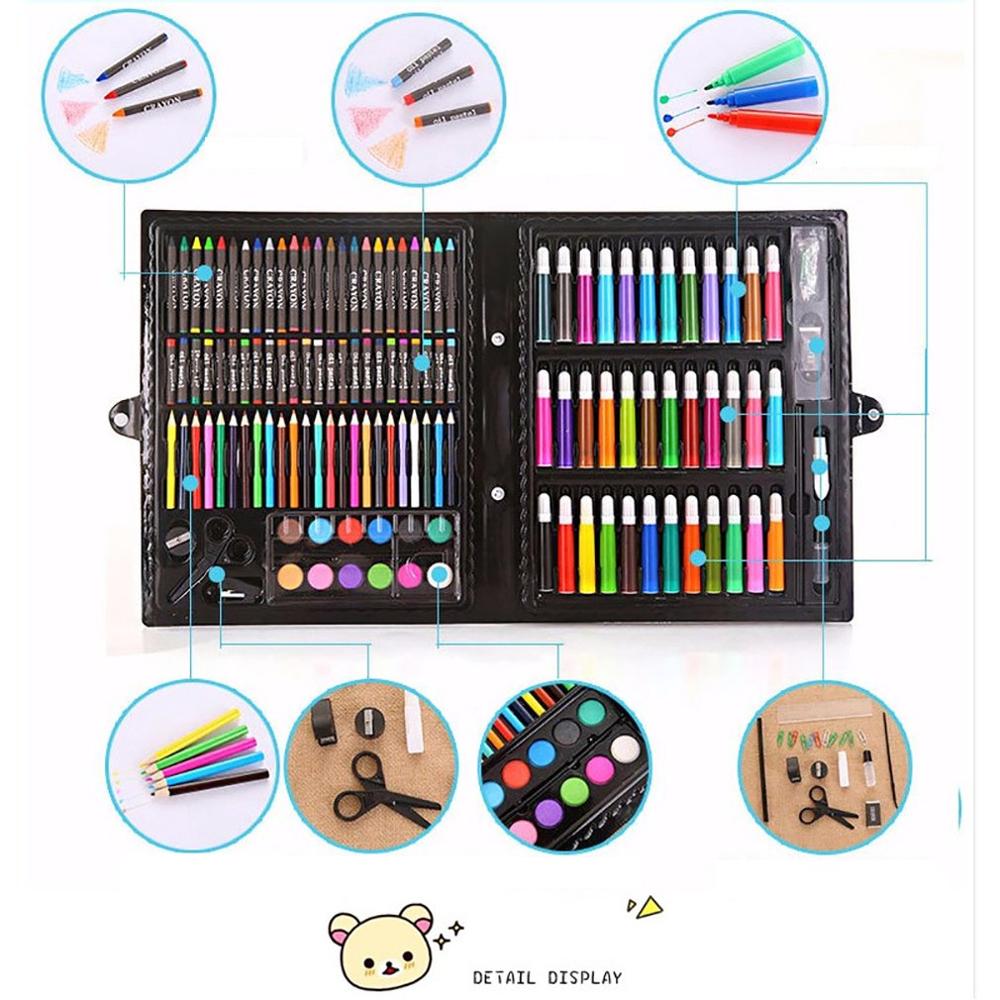 150PCS Painting Drawing Art Artist Set Kit for Kids Children Boys Girls Students Christmas Birthday Holiday Festival Gift