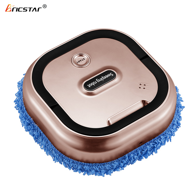 Bricstar Triple filtration system floor mopping robot Low Noise Design Dry And Wet intelligence Floor Mop Machine