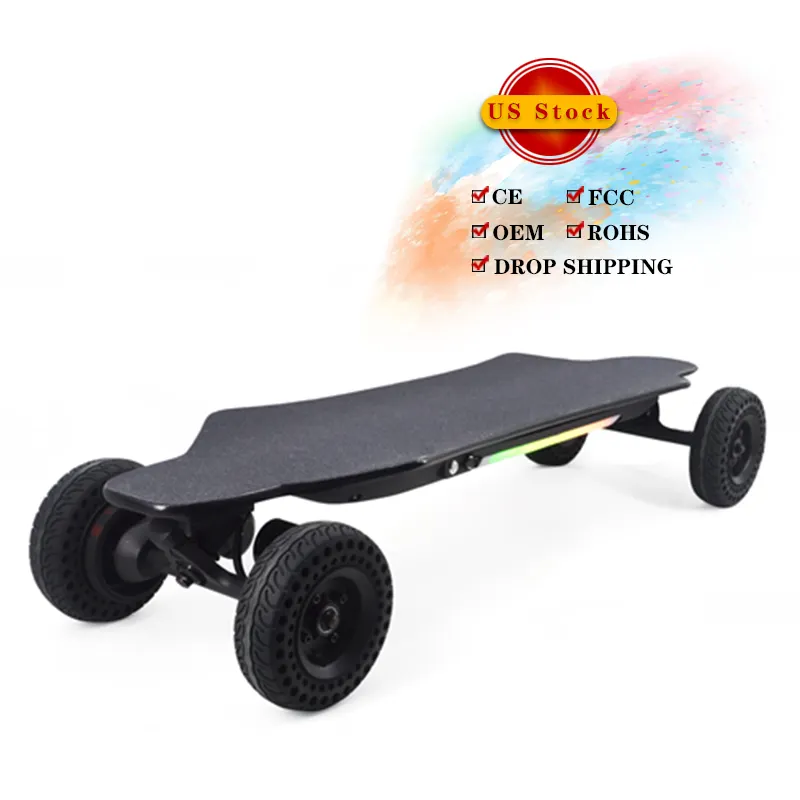 2022 New Design CE RoHS Terrain Electric Power SUV-skateboard 15-38km/h 1000W*2 Skateboard ODM/OEM for American market