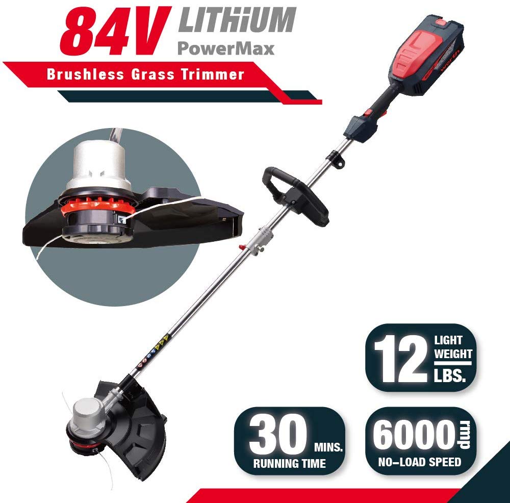 84V lithium battery garden machine power tools cordless grass cutter trimmer price for sale