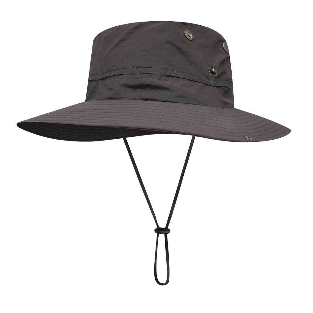 JAKIJAYI brand manufacture wholesale custom logo reversible adult unsex safari waterproof crochet fisherman hat