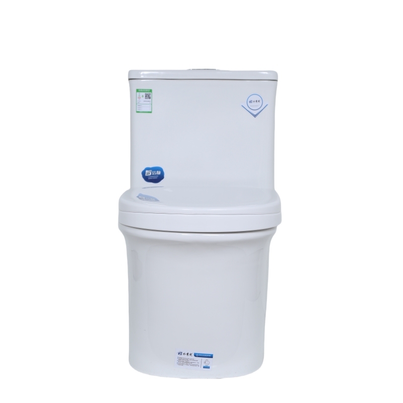Modern European Style Economic Ceramic Bathroom Toilet Set Two-Piece Back to Wall Sanitary Ware for Villas