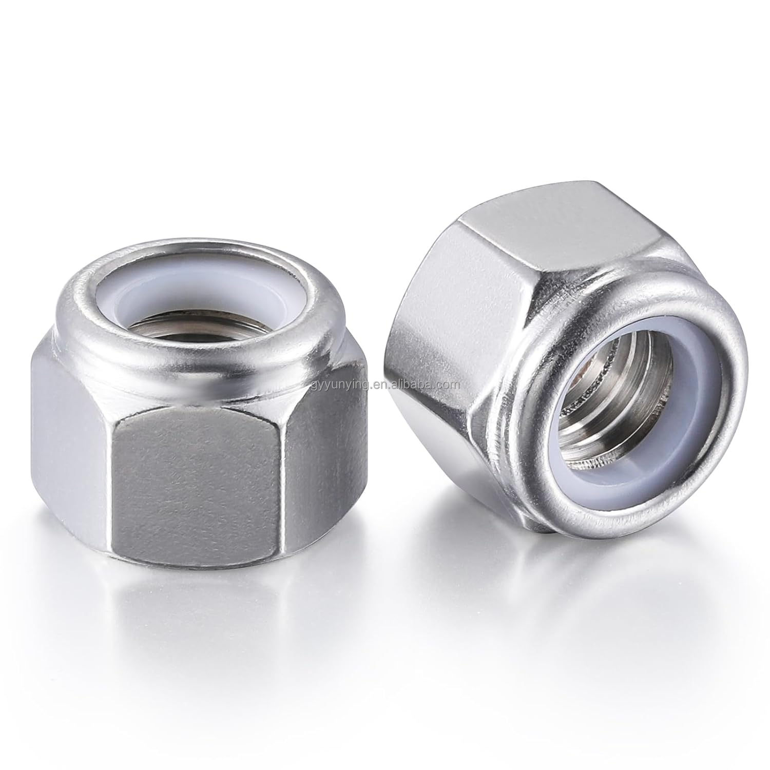 Self-Clinching Nuts 304 Stainless Steel Self-Lock Nylon Inserted Hex Lock Nuts