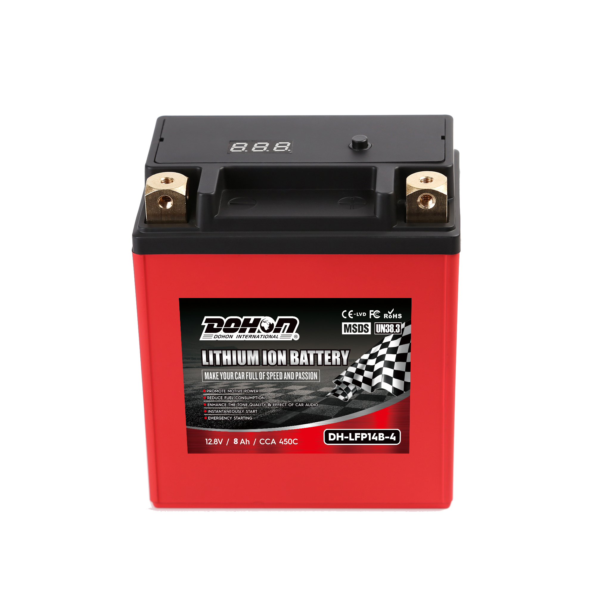 LFP14B-4 12V CCA450 8Ah мотоцикл литий-ионный аккумулятор A123 сотовый телефон