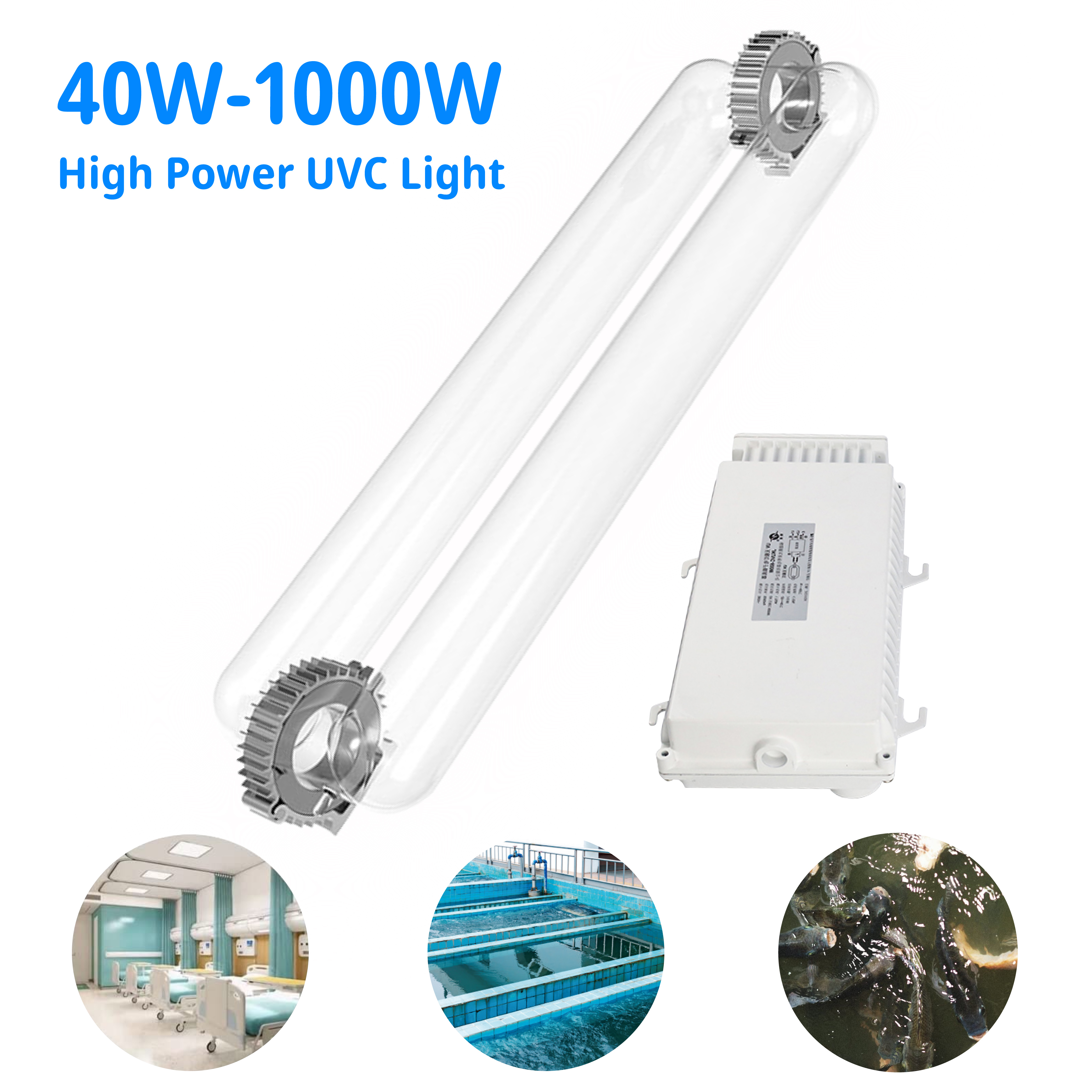 JK Профессиональный высокой мощности 200w 300w 400w Uvc бактерицидные лампы 254nm 185nm для воздуха и воды стерилизации.