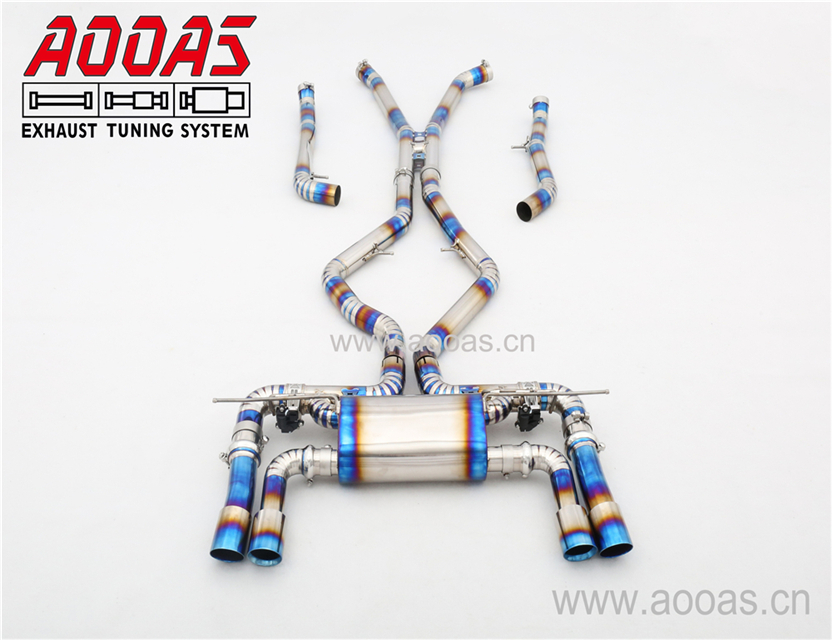 Китайская фабрика, титановый выхлопной Catback комплект для автомобиля X5M X6M