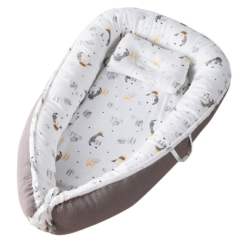 Wholesale Newborn 100% Cotton Bed Infant Lounger Bassinet Snuggle Portable Baby Nest Cribs