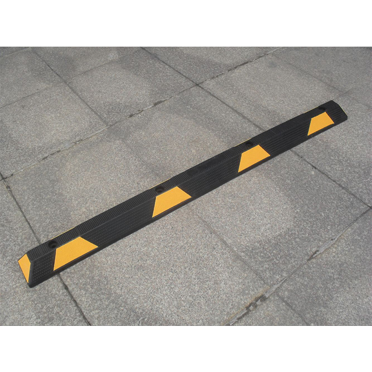 Heavy duty truck/ car rubber parking wheel stop rubber wheel stopper 183cm