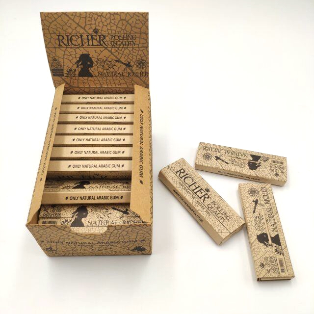 100% Arabic Gum unbleached organic hemp smoking rolling paper