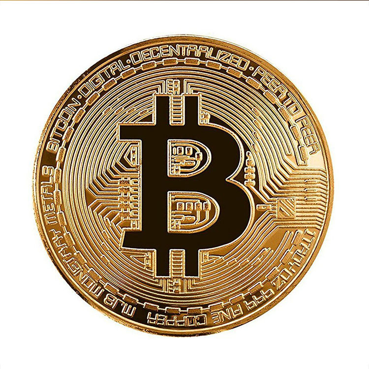Прямая продажа с фабрики логотип пользовательские пирсинг ЗОЛОТО Bitcoin