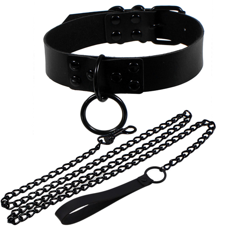 High Quality SM Style PU Leather Punk Gothic Buckle Collar Female Necklace Women Fashion Choker Jewelry