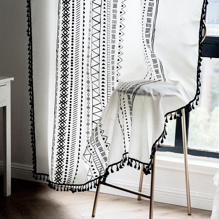 Wholesale Wedding Cotton Hotel Office Custom Decoration Photo Livingroom Designer White Luxury Window Curtain