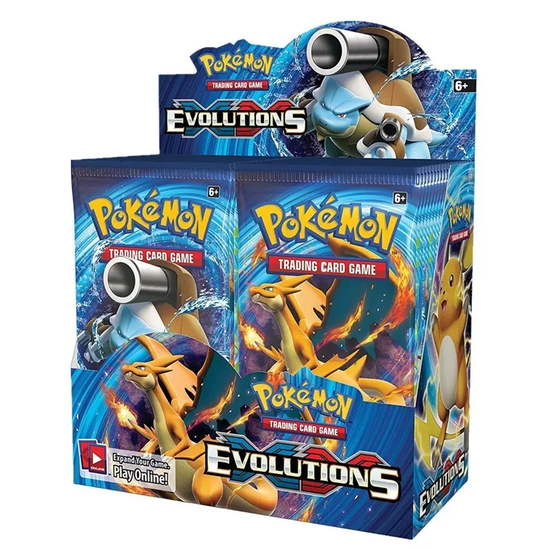 Wholesale High Quality 360pcs/Box Pokemon Trading Cards Booster Box Pokemon Playing  GX Cards