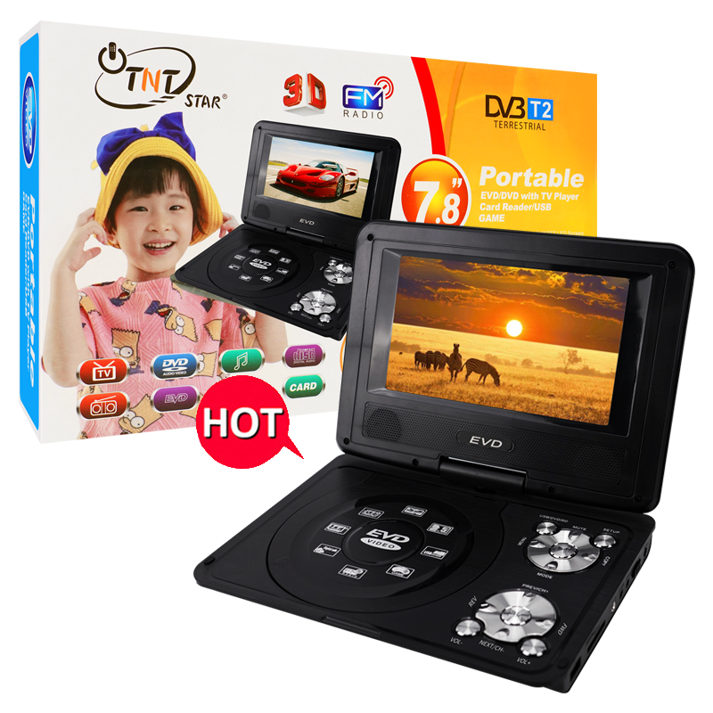 Tntstar TNT-780 2021 продвижение 7 дюймов evd плеер с цифровым ТВ-тюнер электронной коммерции товары