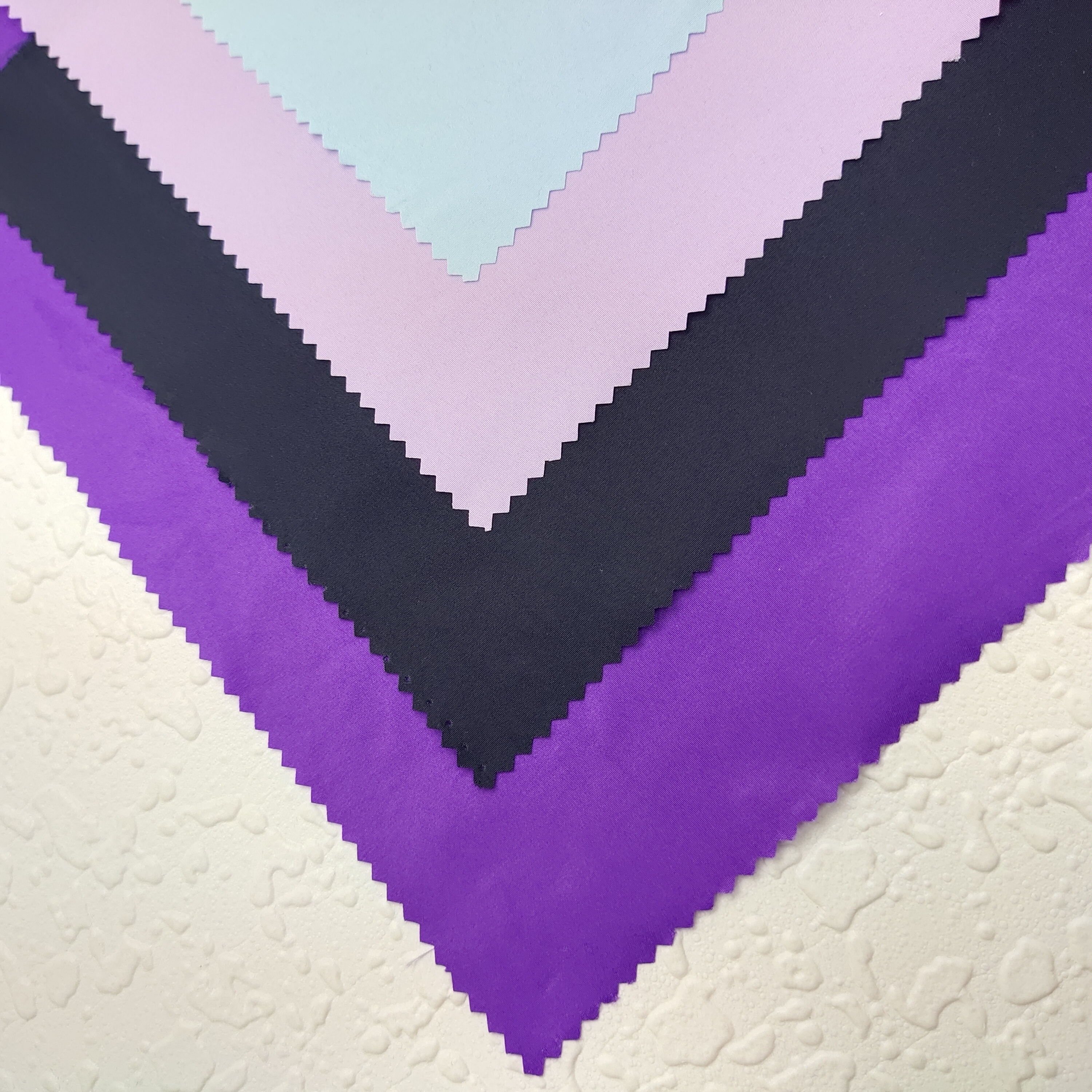 300T Pongee 100% polyester fabric cire/coated downproof for garments lining and shell fabric downcoat