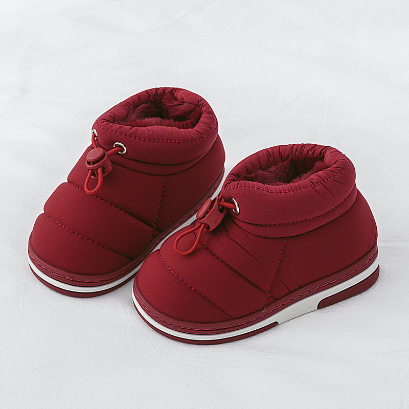 Fall winter warm house outdoor cute kids children soft fur shoes slippers