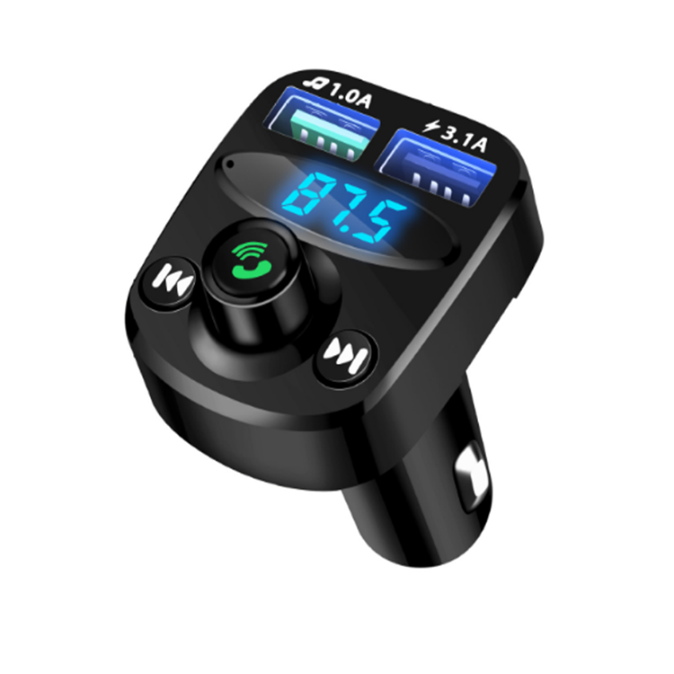 Аудиоприемник Bluetooth для автомобиля, автомобильный комплект громкой связи, передатчик с синими зубьями, Автомобильный приемник