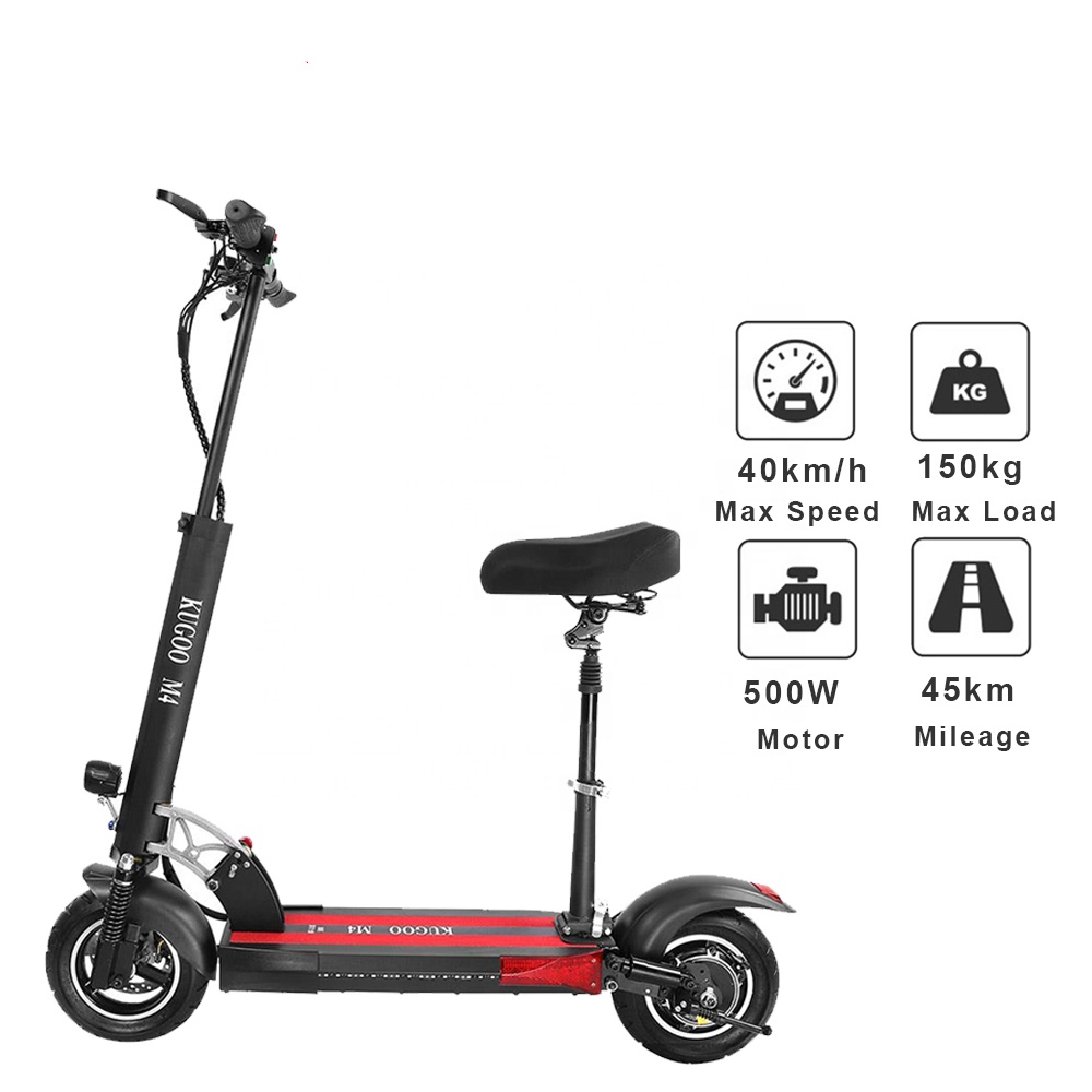 [Европейский запас] Складной электрический скутер KUGOO KIRIN M4 48V 11AH 500W 43 KM/H 45KM дисковый тормоз 10 дюймов E скутер