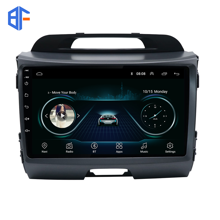 9 дюймов 1 + 16 ГБ Android 9,1 проигрыватель автомобильное радио BT WIFI GPS навигация для KIA Sportage