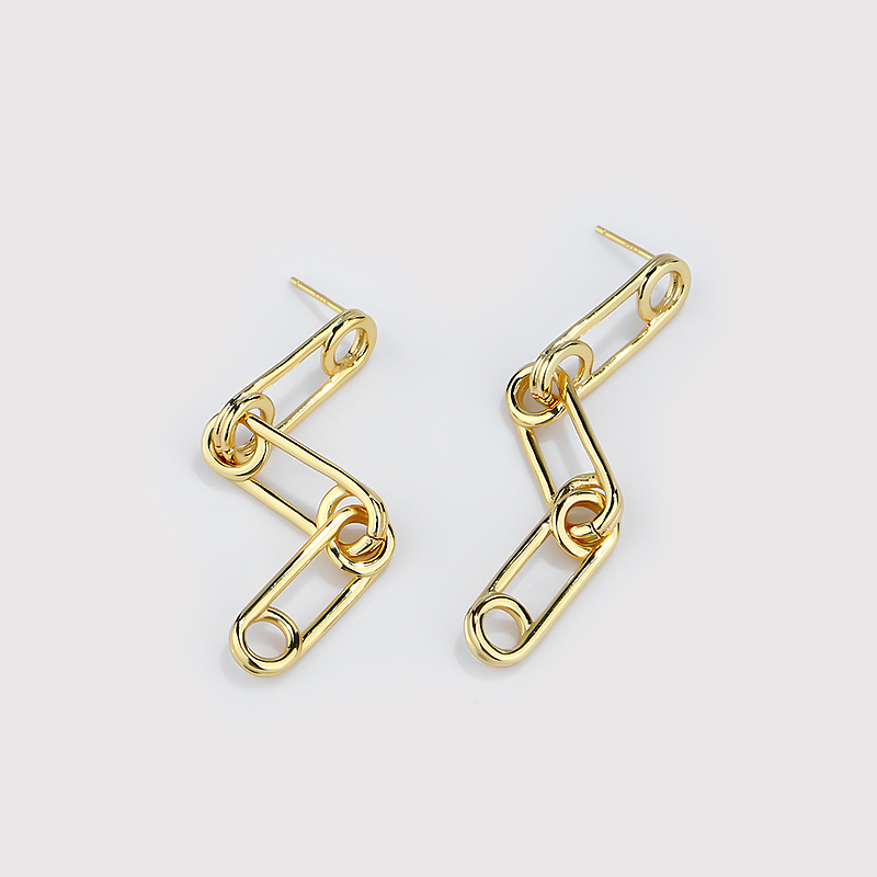 minimalist style designer earrings popular brands Gold plated sterling silver bohemian earring