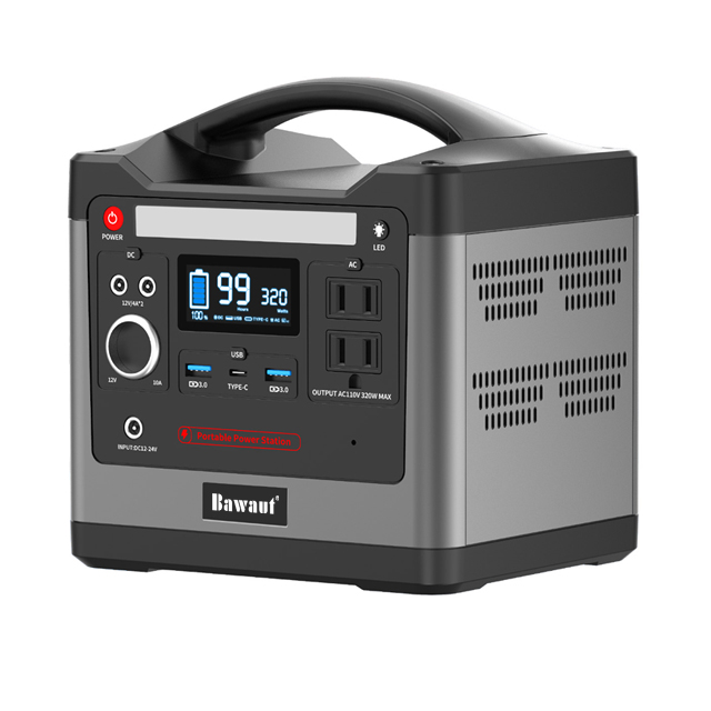 Дизель-генератор 320W Портативная электростанция 300W 220V для активного отдыха на открытом воздухе, использовать для мобильных устройств на отдых мини-генератор солнечной энергии
