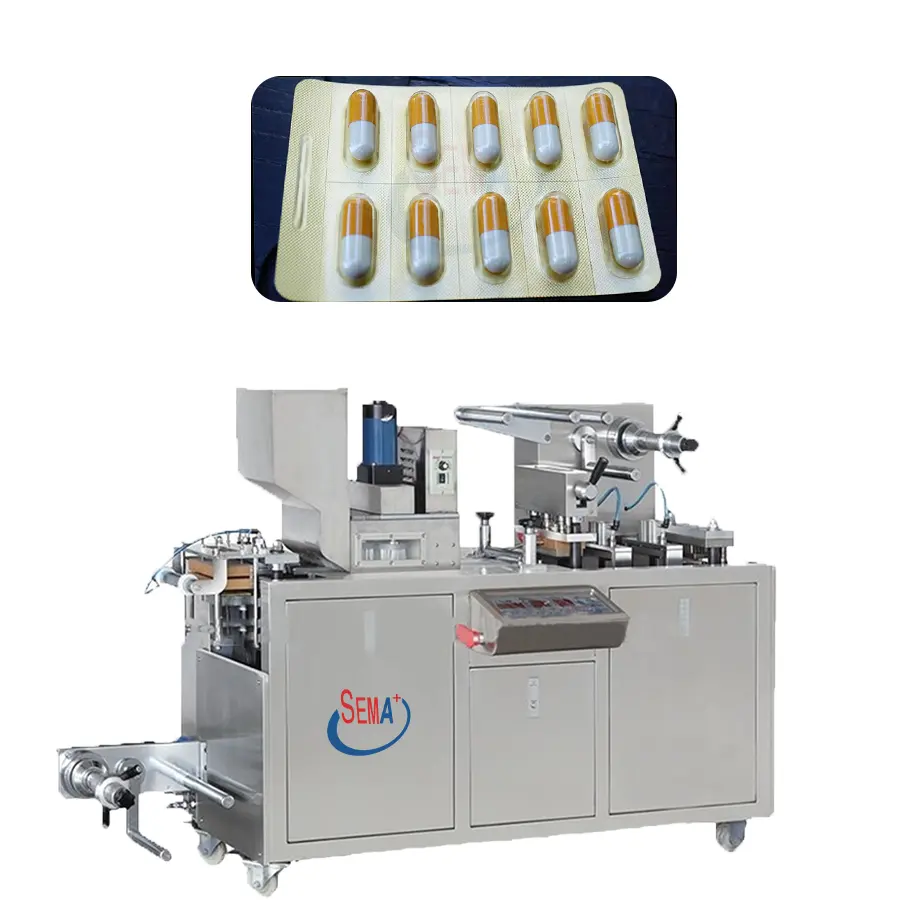 Automatic blister packing machine for pharmaceutical drugs aluminum-plastic tablets and capsules blister packaging machine