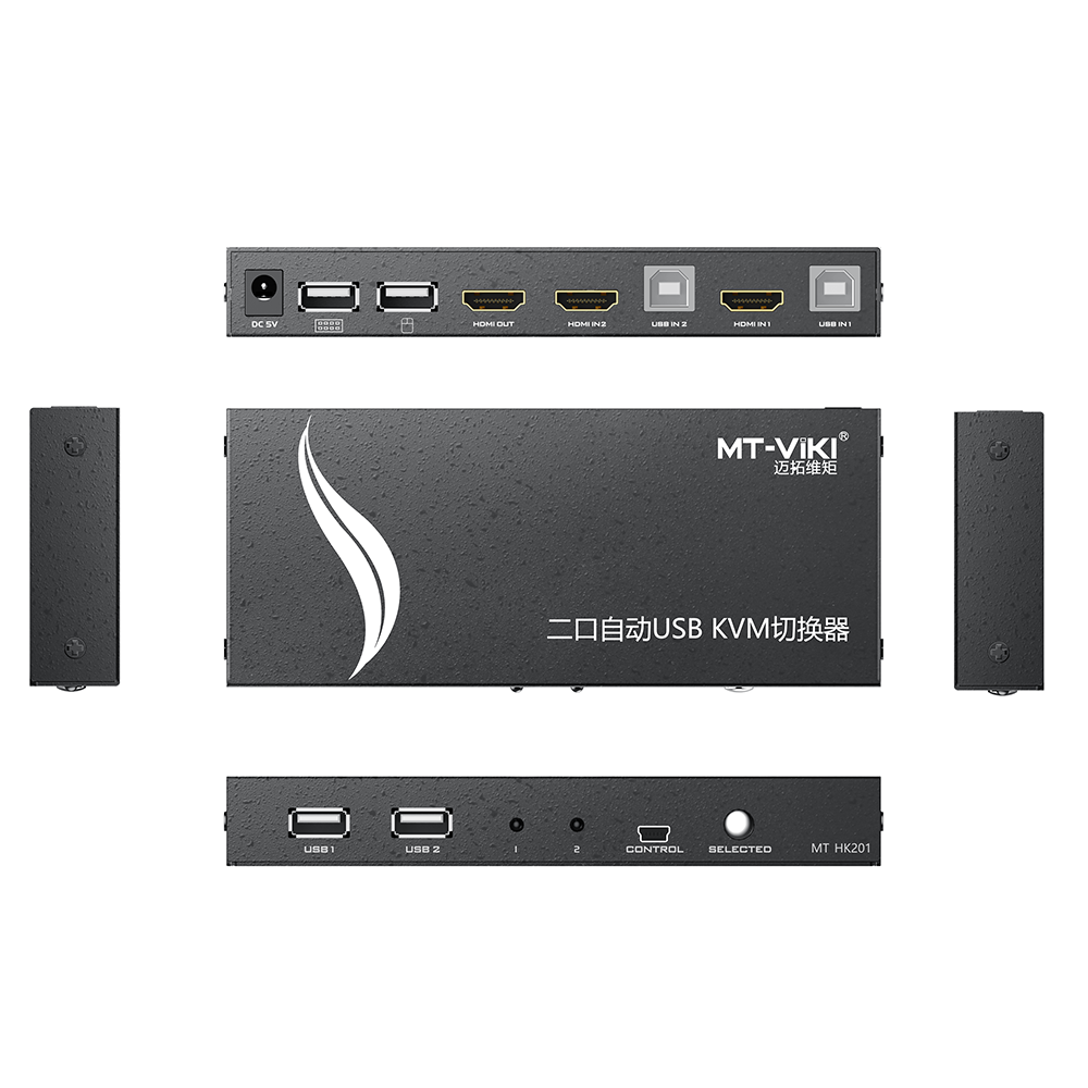 Автоматическое переключение 3D 2 порта 4K 60 Гц HDMI KVM для мыши клавиатуры монитора