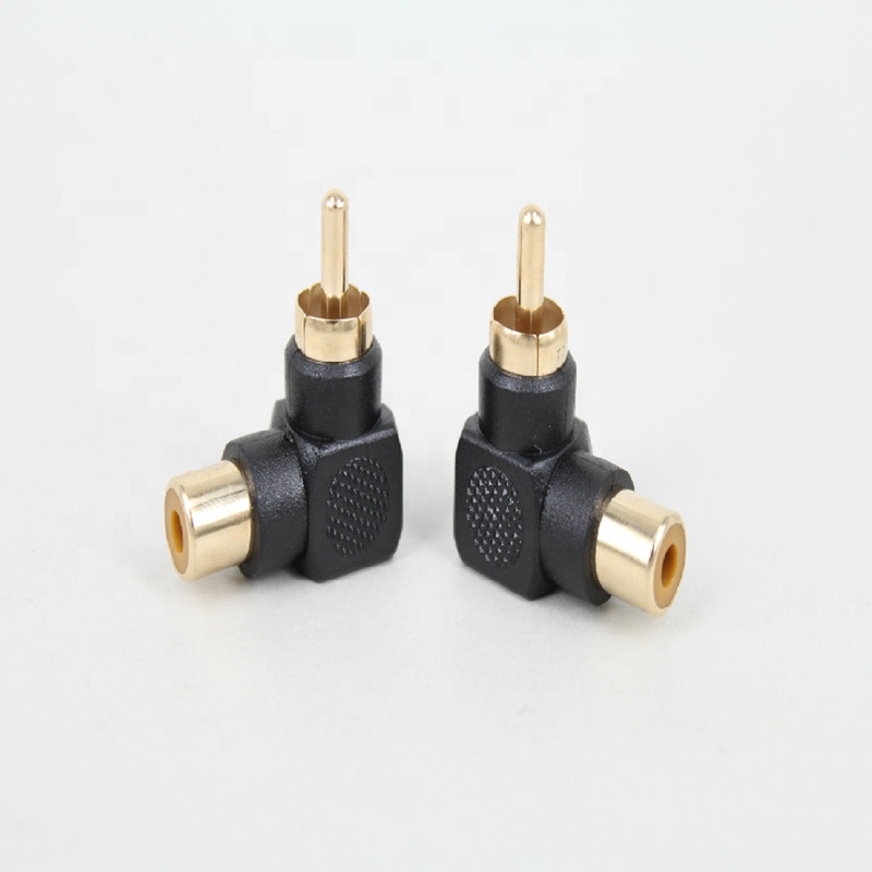 Cantell rca штекер 90 градусов RCA правый угол аудио разъем штекер к гнезду rca адаптер