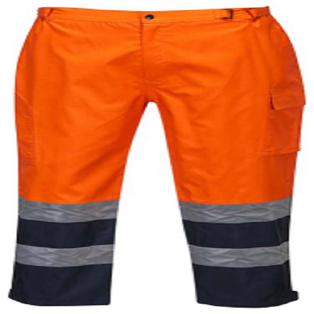 300 Denier Polyester Oxford with Internal PU Coating pant Class3/2 Two-Tone Black bottom high visibility pant