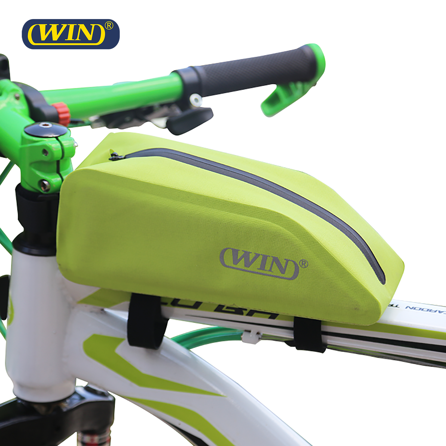 High Quality Green Webbing Straps System Sport Waterproof Bicycle Bag