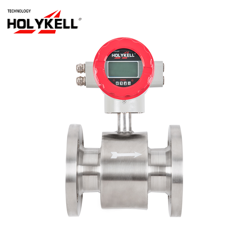 Цифровой расходомер сточных вод Holykell factory 4800E, цена, электромагнитный расходомер