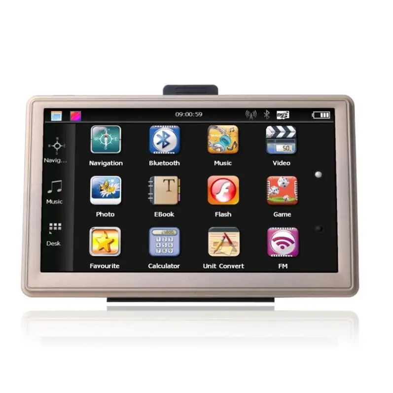 7 Inch Portable GPS Navigation Free World Map Built-in 8 GB