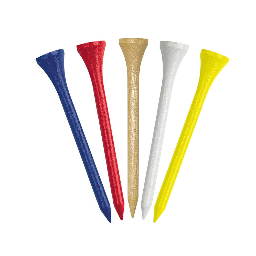 2021Hot selling unique golf tees 53mm 60mm 70mm 83mm wooden bamboo plastic golf tees