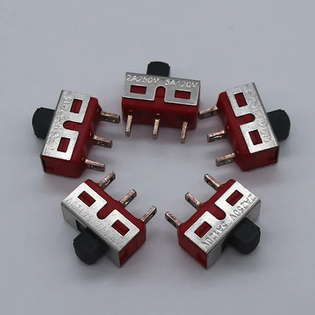 factory direct sales high quality 6pin dpdt micro horizontal horizontal slide switch 2way slide switch 2position slide switch