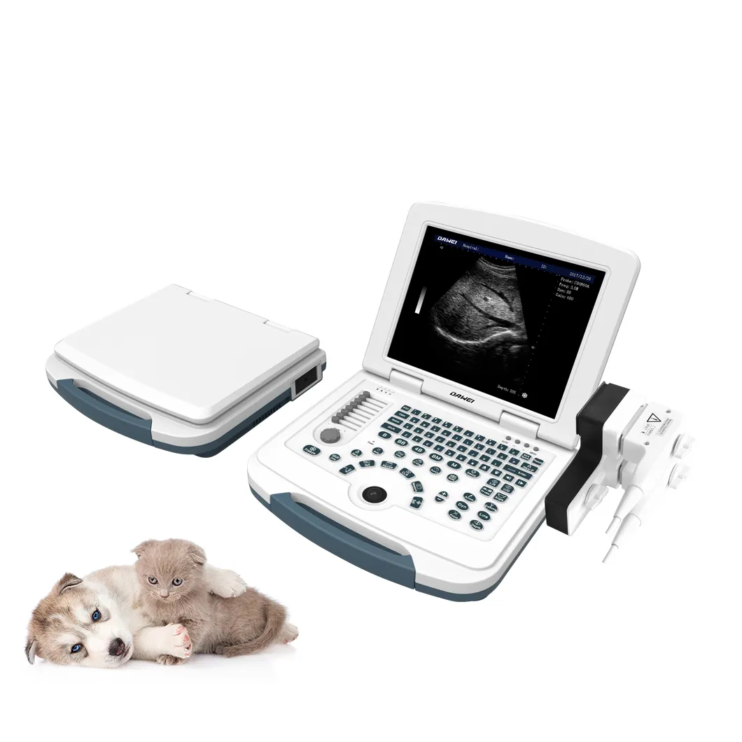 Ultrasound Scanner Veterinary HV-11 Medical Portable Vet Ultrasound Machine Veterinary Laptop B/W Ultrasound Scanner