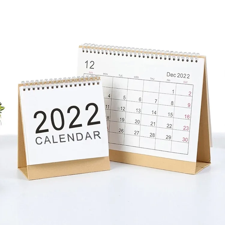 Custom 2022 Wholesale Printing Table Calendar Perpetual Daily Desk Calendar