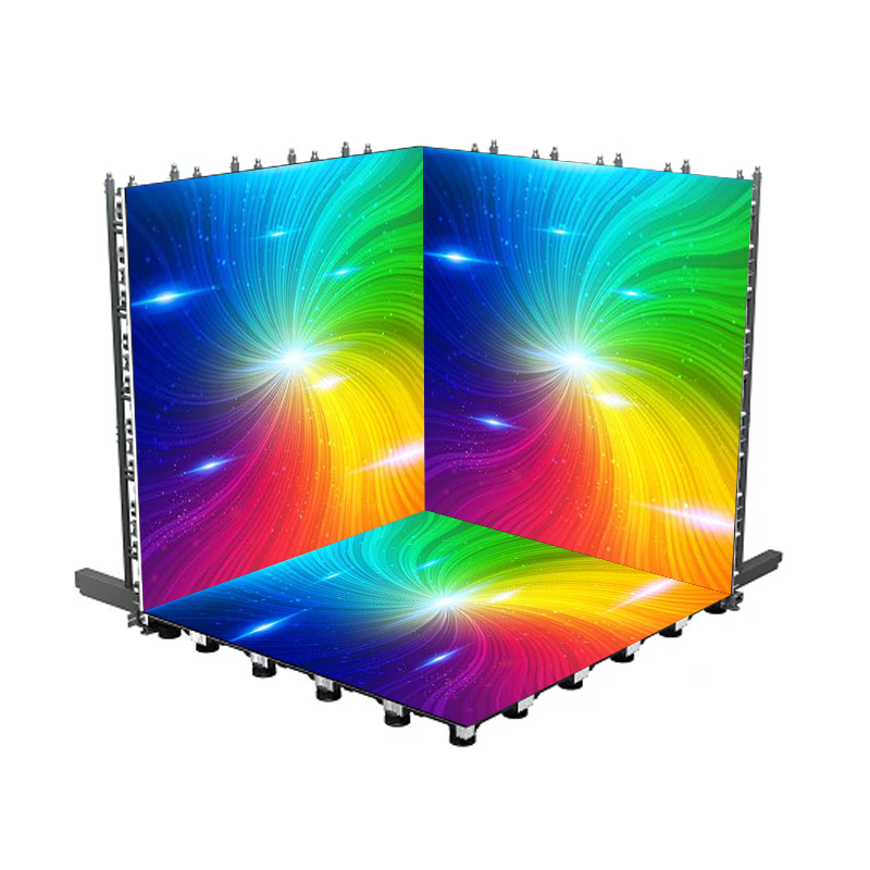 High Performance Full Color Interactive Video Ground Wall P3.91 P4.81 HD Dance Floor Rental LED Screen For Events Stage Show