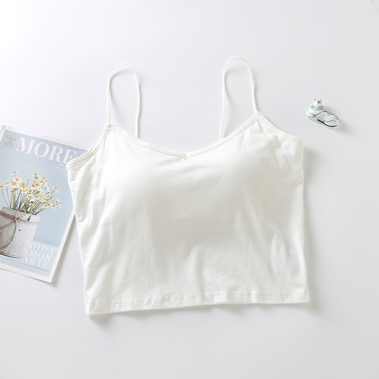 Manufacturers Direct Sales Kaka U Back Chest Camisole Sports Wrapped Chest Girl Women Vest Seamless Bra Tube Top Summer Cotton
