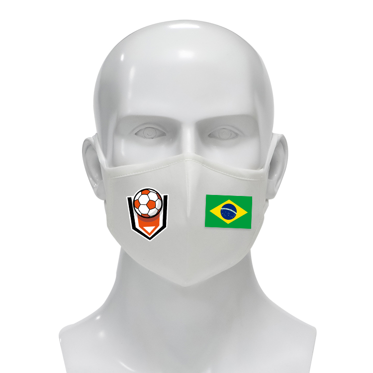 wholesale 3 layer pm2.5 adult kids dustproof white mask washable reusable custom logo nano cotton face mask for 2022 world cup