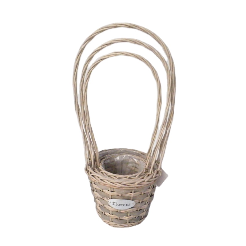 New 2021 Fruit Basket storage Garden Flower gifts wicker wall basket decor