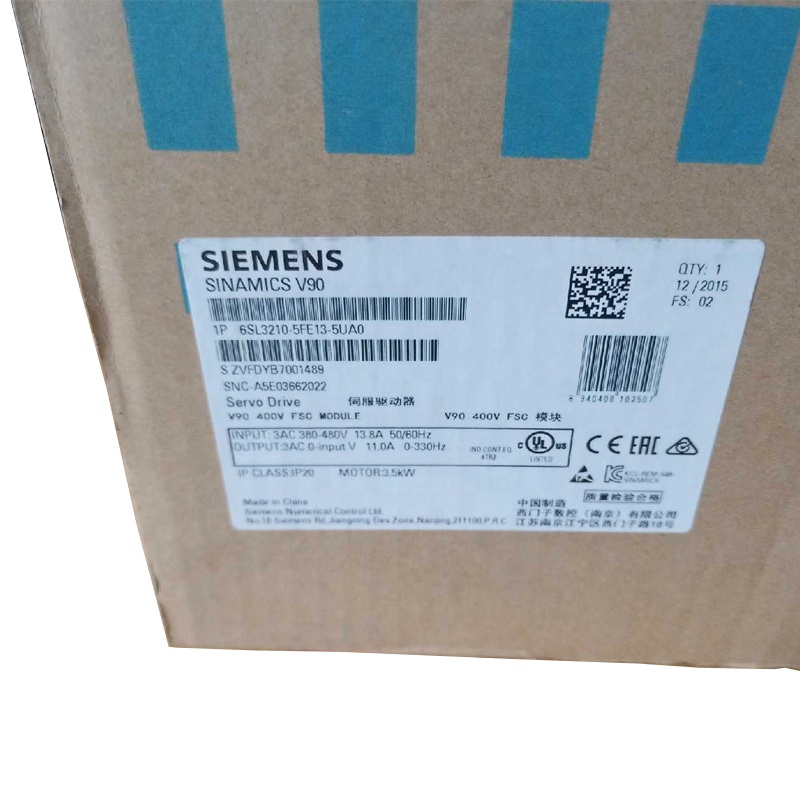 Одноосевой сервопривод Siemens SINAMICS V90 6SL3210-5FE13-5UA0