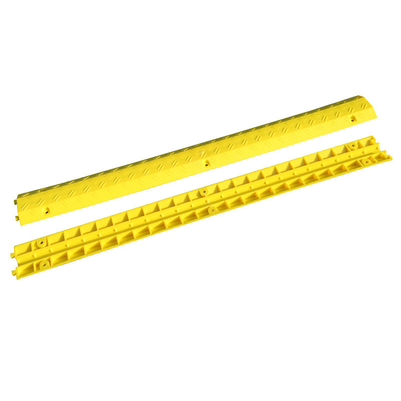PVC Rubber Mat Cable Cover Speed Humps Road Bump Cable Protector Cable Wire Cord Ramp