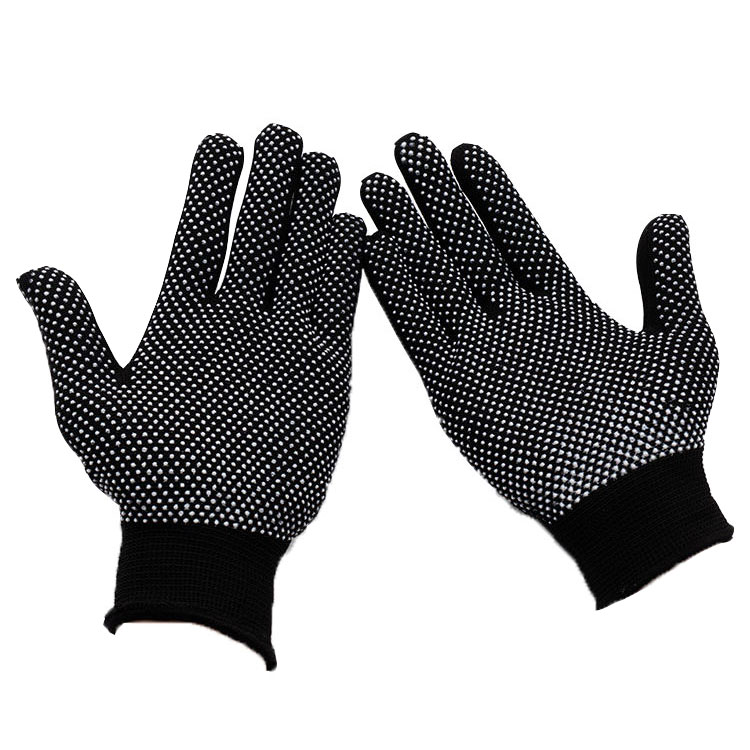 PVC nylon dot bead gloves non-slip wear-resistant construction site handling gloves outdoor work protective gloves