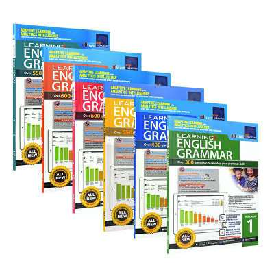 6 Books 7-12 years old SAP Learning Grammar Workbook Singapore grammar exercise book set