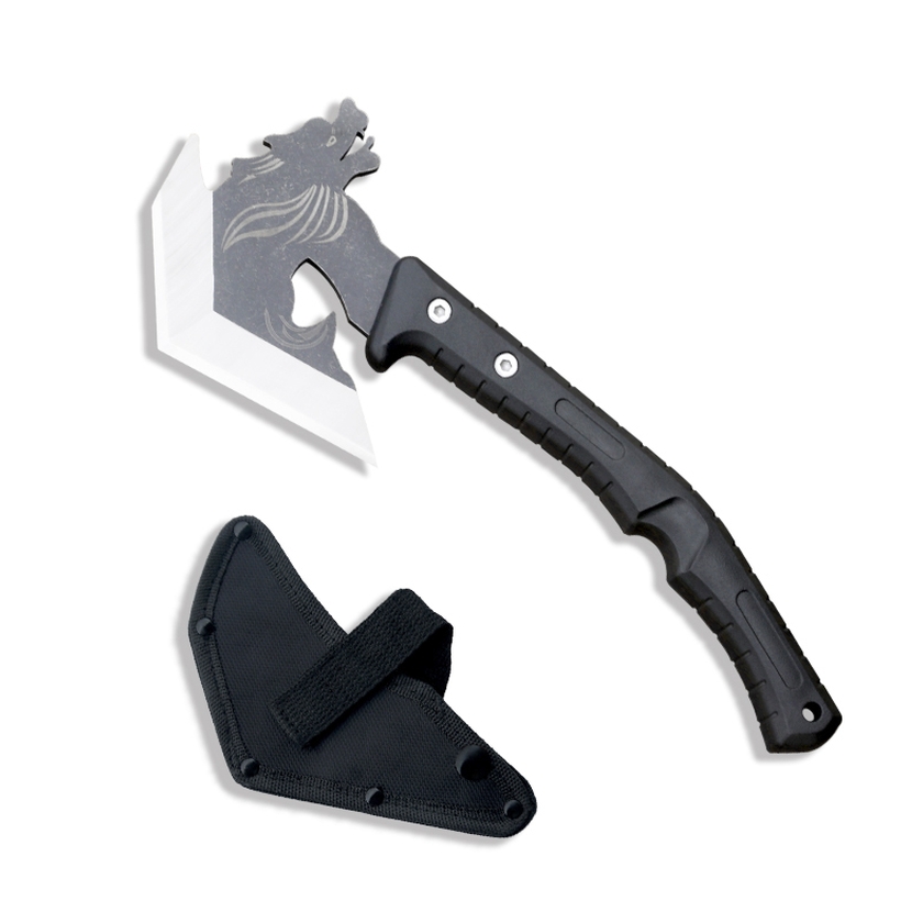 Factory Outdoor Camping Hunting Survival Chopper Tactical Nylon Handle Stainless Steel Axe