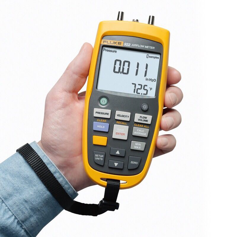 Датчик воздушного потока Fluke 922, детектор воздушного потока, измеритель дифференциального давления, анемометр, измеритель объема воздуха