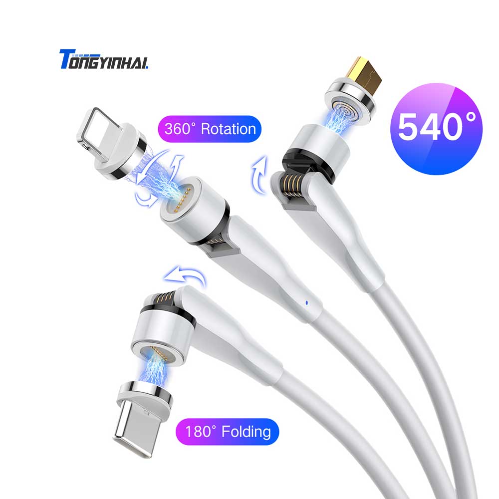 Оптовая продажа, прочный светодиодный дисплей для мобильного телефона, USB-кабель для быстрой зарядки, Магнитная линия передачи данных