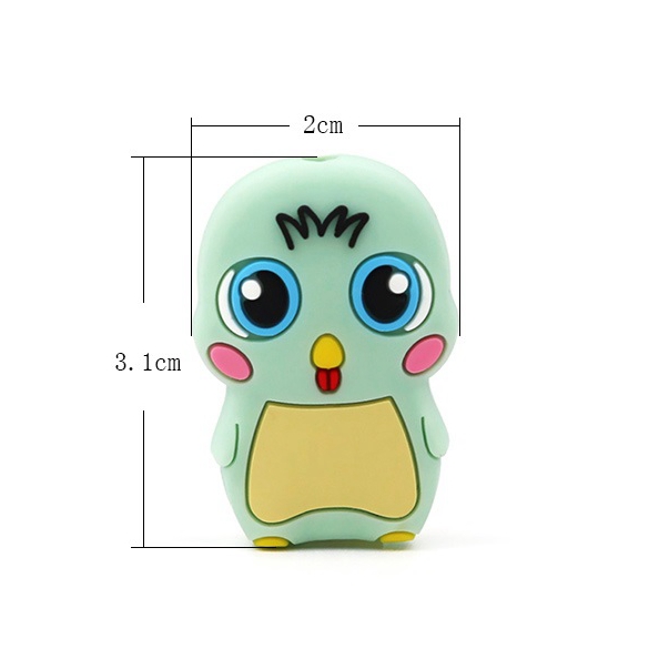 2019 Kawaii Сделано в Китае Baby Holder Melikey силиконовые птица Прорезывания Зубов Бусины