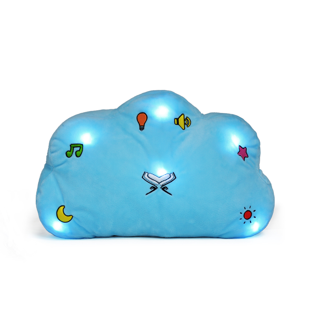 2021 New Children Educational Prayer Dau star lighting islamic gift speaker al quran cube cloud kids quran cushion pillow